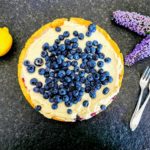 Blaubeerkuchen mit Mascarponecreme und Mürbteigboden