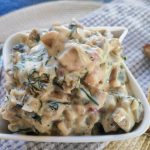Leckerer Heringssalat aus Aubergine, ein veganes Rezept für vollen Genuss ohne Tierausbeutung.